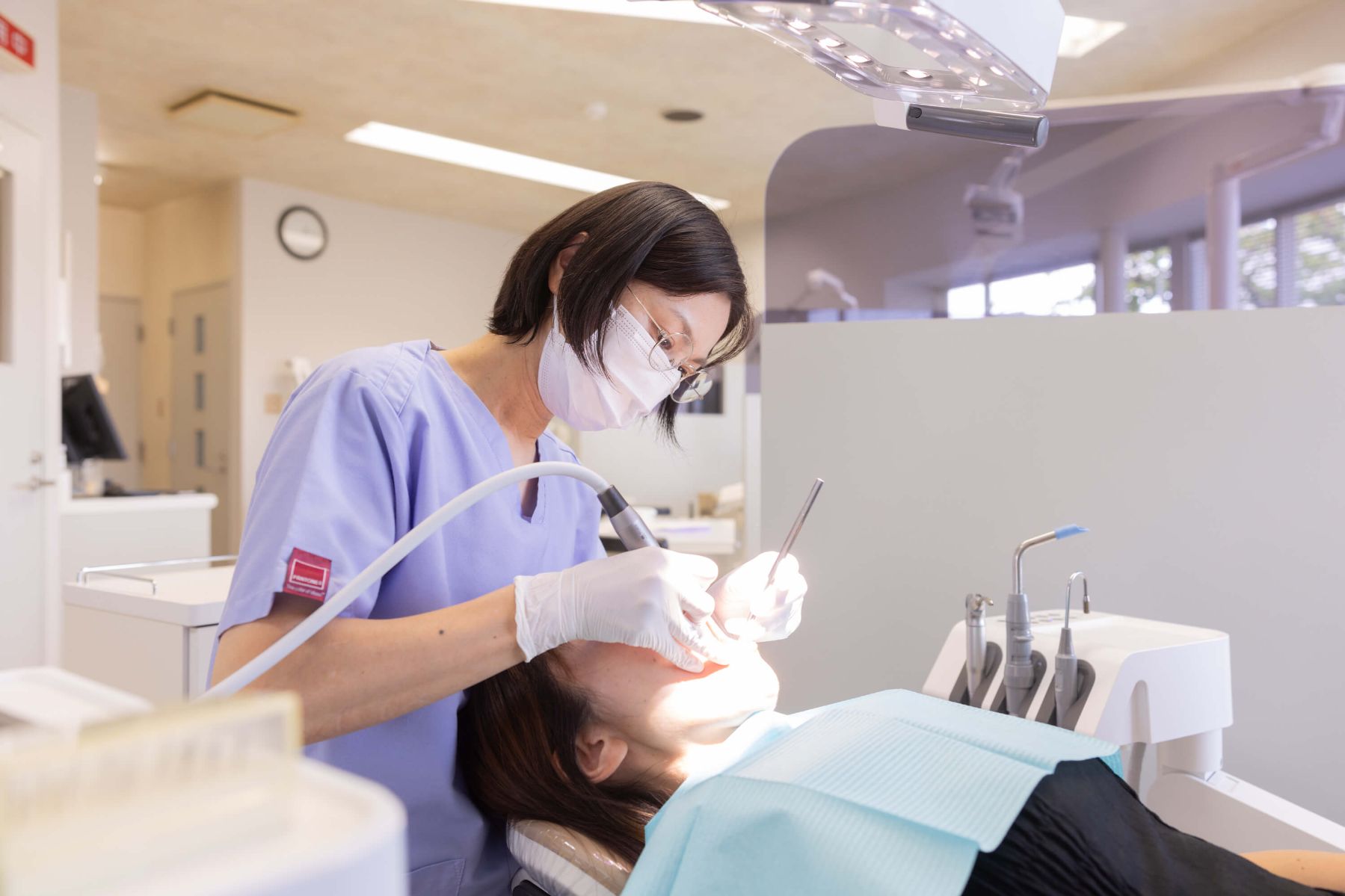 歯と歯肉の間に溜まっていた歯石や歯垢(プラーク)除去